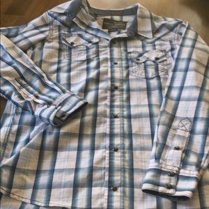 Boys size medium Cody James snap button shirt